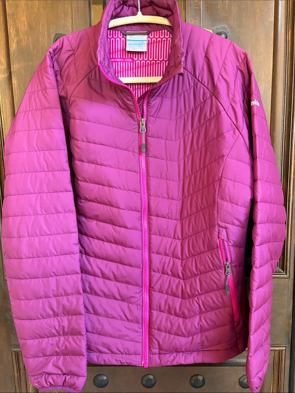 Women's Columbia Packable Insulated Jacket - Fuchsia Pink
